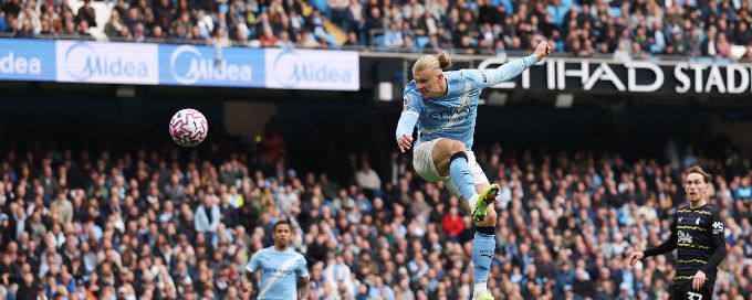 Erling Haaland fires Man City to comfortable win over Everton