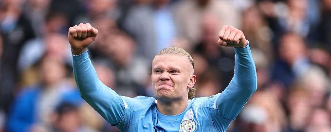 Haaland shows in Man City win why he's the best striker right now