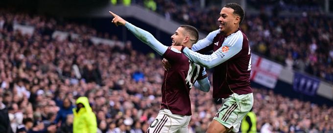 Tottenham 1-2 Aston Villa: Rogers, Buendía wreck Frank's 'fortress' hopes