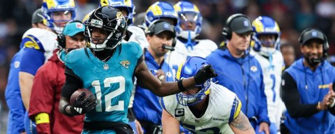 Jaguars' Travis Hunter sees increased offensive role in Week 7