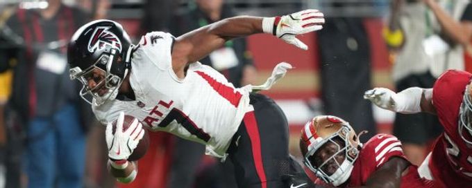 Falcons' Bijan Robinson curbs talk of 'best in NFL' after losing duel to CMC
