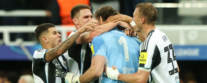 Newcastle GK Pope throws unlikely assist in win over Benfica