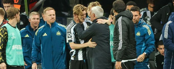 Mourinho heaps praise on Gordon, calls St James' Park 'quiet'