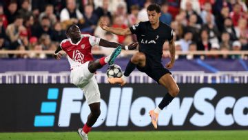 Vicario heroics help lacklustre Tottenham earn point in Monaco