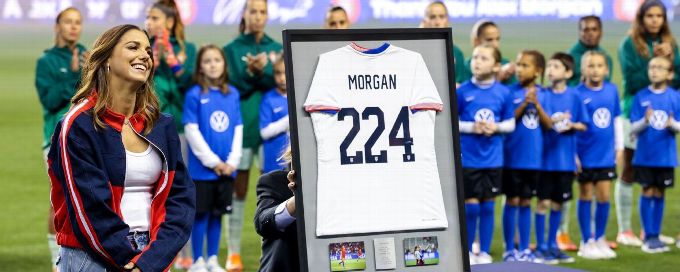 USWNT pays tribute to Alex Morgan at Portugal friendly