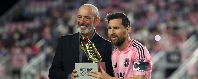 Golden Boot winner Messi bags brace, sends Miami to playoff win