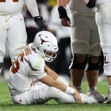 Injured Arch Manning exits as Texas rallies for OT victory