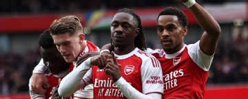 Eberechi Eze scores for Arsenal vs. ex-club Crystal Palace