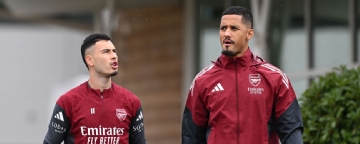 Arsenal's Saliba, Martinelli to miss Brighton cup clash