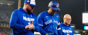 Jays' Springer feeling better, won't start Game 5