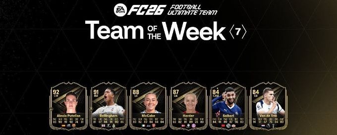 Bellingham, Putellas top Team of the Week 7 in EA FC 26
