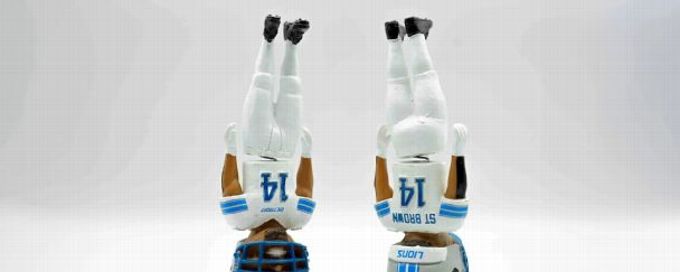 Lions to give away Amon-Ra St. Brown headstand bobbleheads