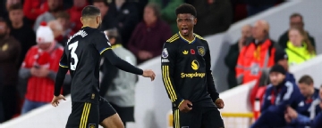 Late Amad volley extends Man United unbeaten run against Forest