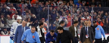 Leafs' Tanev taken to hospital after scary collision