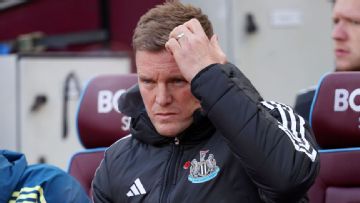 Eddie Howe laments Newcastle mentality in loss to West Ham