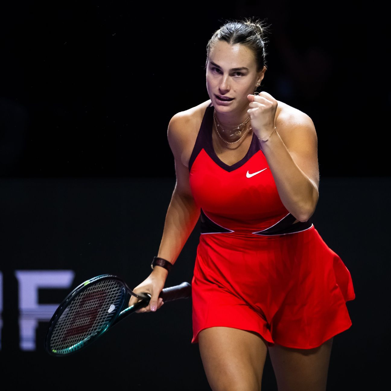 Aryna Sabalenka in action