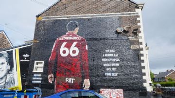 Alexander-Arnold's mural defaced ahead of Liverpool return