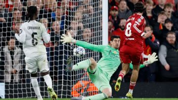 Courtois masterclass unable to save Real Madrid from Liverpool loss