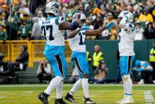 Panthers' Dowdle fined for '2-pump' celebration vs. Packers