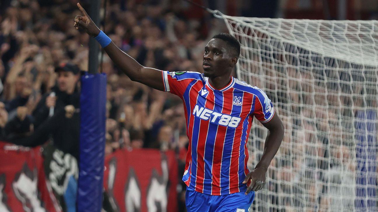 Ismaila Sarr scored twice in Crystal Palace's win over AZ Alkmaar.