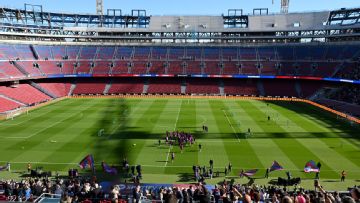 Barcelona unveil new-look Camp Nou to 23,00 fans in test event