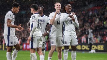 As it happened: Kane double secures England's perfect record