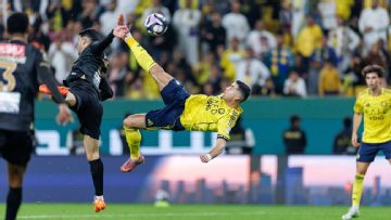 Cristiano Ronaldo scores stunning bicycle kick for Al Nassr in Saudi league
