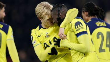 Tottenham's Frank hopes Kolo Muani's brace is just the start