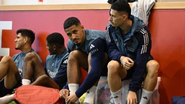 Arsenal vs Chelsea: Why William Saliba joined Gabriel on sidelines