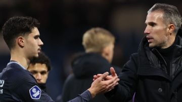 Robin van Persie's son debuts - there's an eerie similarity