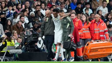 Madrid's Éder Militão limps off with injury against Celta Vigo