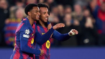 Jules Koundé headers help Barcelona battle back for win