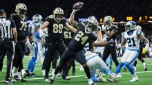 Saints RB Devin Neal leaves game with hamstring injury