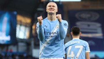 Man City's Haaland brings back iconic robot goal celebration