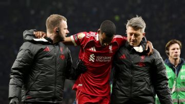 Liverpool's Alexander Isak limps off injured after scoring at Spurs