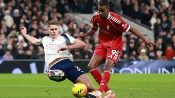 Liverpool's Slot criticises 'reckless' Van de Ven tackle on Isak