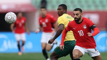 Bafana defender Mbekezeli Mbokazi showed Chicago Fire his skills in dealing with Mohamed Salah