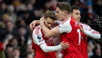 Odegaard scores as Arsenal edge past Brighton