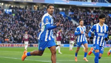 Brighton comfortably beat Burnley to move into eighth place