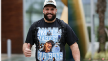 Jags OL's 'Small Market, Big Boys' tee leads NFL wild-card round arrivals