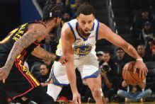 Stephen Curry (knee) gearing up for live contact in practice