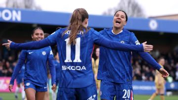 Women's FA Cup: Sam Kerr scores twice as Chelsea thrash Crystal Palace
