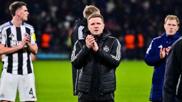 Newcastle's Eddie Howe content with Champions League playoff spot after PSG draw