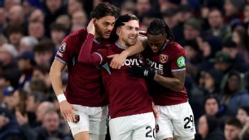 European soccer live updates: West Ham lead Chelsea