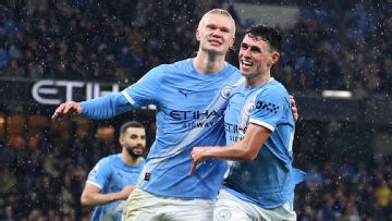 Haaland leads Man City win over Fulham to cut gap to Arsenal