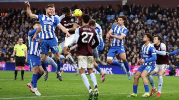 Late Hinshelwood own-goal gives Villa three crucial points in top-five race
