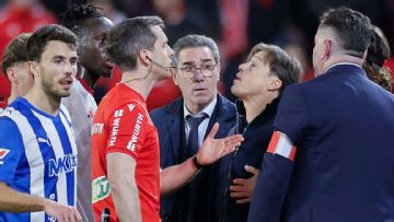 Sevilla coach Almeyda gets lengthy 7-game ban for ref clash