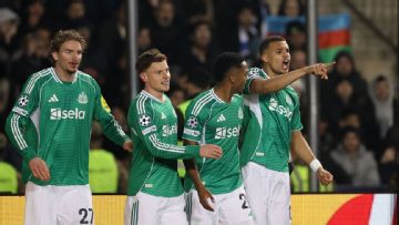 Newcastle boss Eddie Howe: UCL tie 'not over' despite 6-1 win at Qarabag