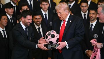Lionel Messi, Inter Miami honored by Trump at White House