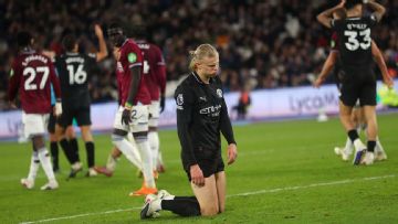 Erling Haaland is in a slump, and it has cost Man City the title